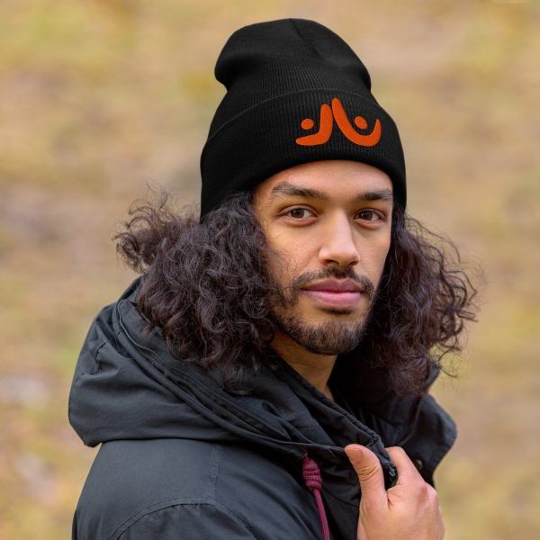 Orange Uplift Cuffed Beanie - Image 2