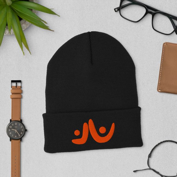 Orange Uplift Cuffed Beanie - Image 3