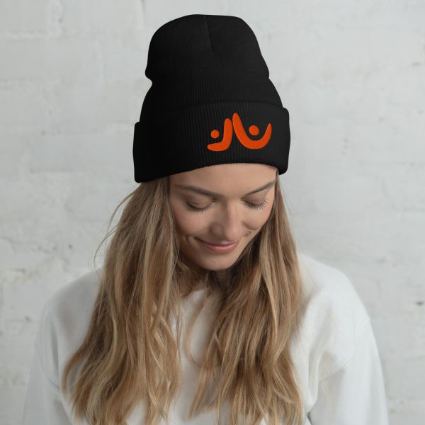 Orange Uplift Cuffed Beanie - Image 4
