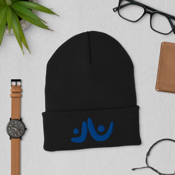 Blue Uplift Cuffed Beanie