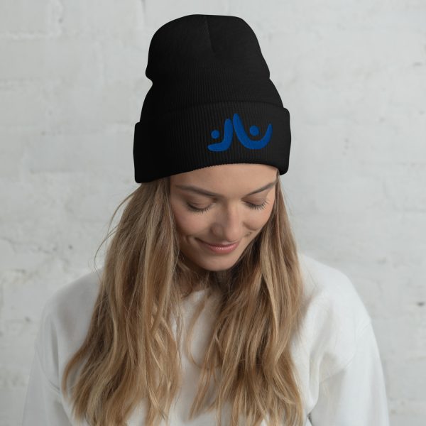 Blue Uplift Cuffed Beanie - Image 2
