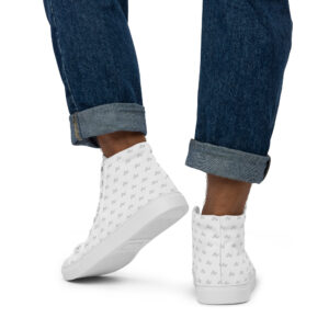 Uplift (Pattern) Men’s high top canvas shoes