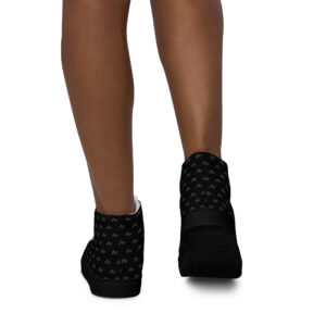 Uplift (Dark Pattern) Women’s high top canvas shoes